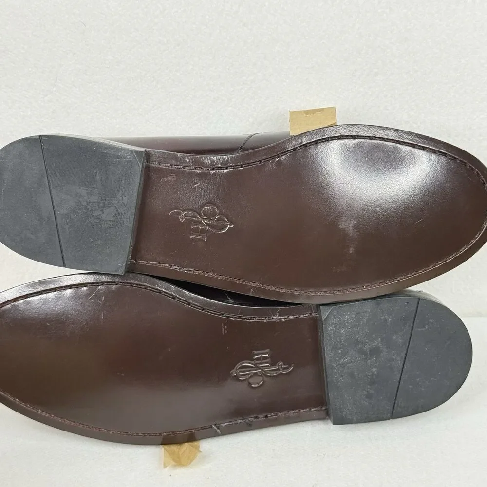 Cole Haan Men's Dress Shoes Burgundy Pinch Shawl Bow II Size 10D 1117